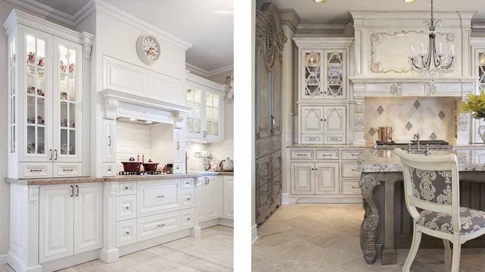 طراحی داخلی آشپزخانه کابینت کلاسیک